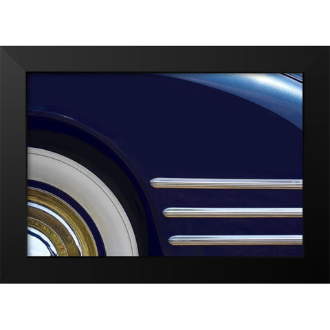 Blue Road II Black Modern Wood Framed Art Print by Hillert, Peter