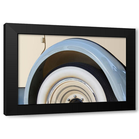 Cream Road II Black Modern Wood Framed Art Print by Hillert, Peter