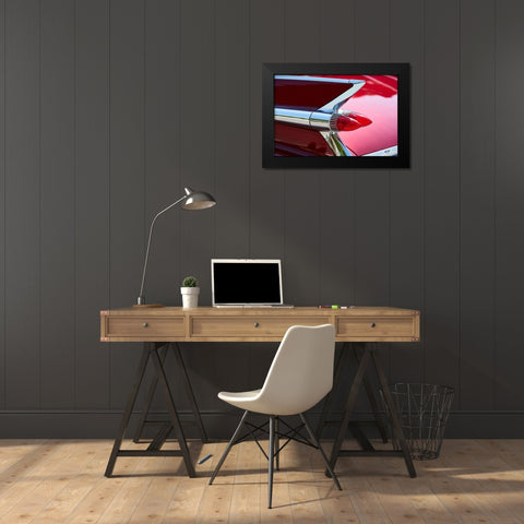 Red Road II Black Modern Wood Framed Art Print by Hillert, Peter