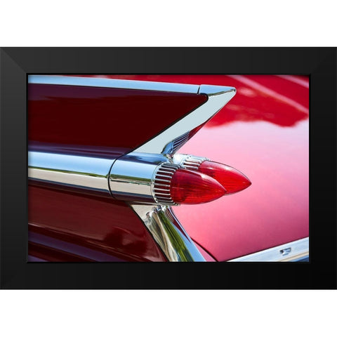 Red Road II Black Modern Wood Framed Art Print by Hillert, Peter