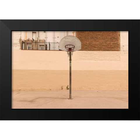 Speedcourt Black Modern Wood Framed Art Print by Stein, Oliver