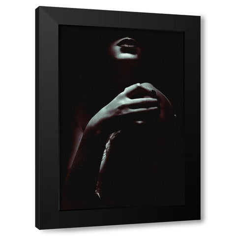 Strength Black Modern Wood Framed Art Print with Double Matting by Milillo, Marco