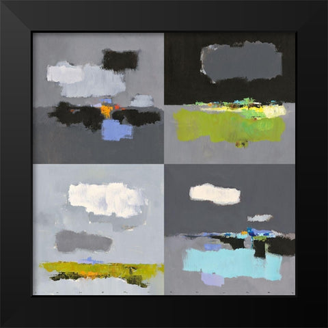 4 x 50 x 50 Black Modern Wood Framed Art Print by Groenhart, Jan