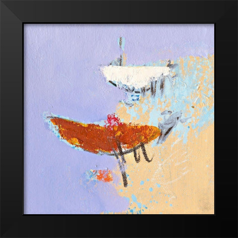 Ohne Titel IX Black Modern Wood Framed Art Print by Groenhart, Jan