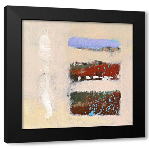 Ohne Titel XI Black Modern Wood Framed Art Print with Double Matting by Groenhart, Jan
