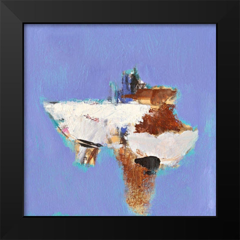 Ohne Titel XIV Black Modern Wood Framed Art Print by Groenhart, Jan