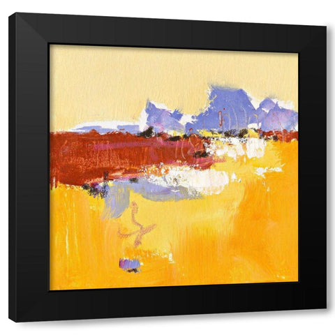 Ohne Titel XV Black Modern Wood Framed Art Print by Groenhart, Jan