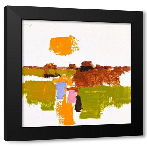 Ohne Titel XVIII Black Modern Wood Framed Art Print by Groenhart, Jan