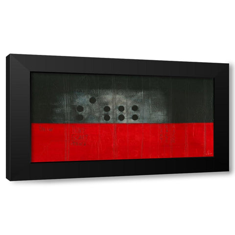 Trace - Diptyque II Black Modern Wood Framed Art Print with Double Matting by Becam, Carole