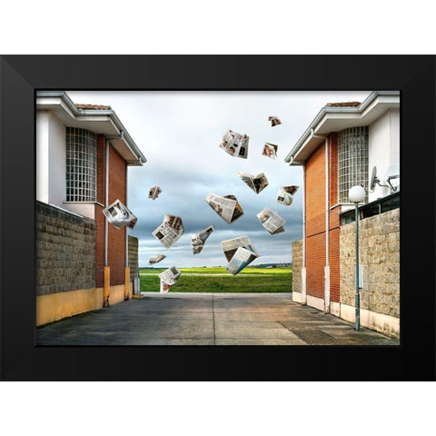 Pause NÃºmero VI Black Modern Wood Framed Art Print by Vallinas Prieto, Miguel