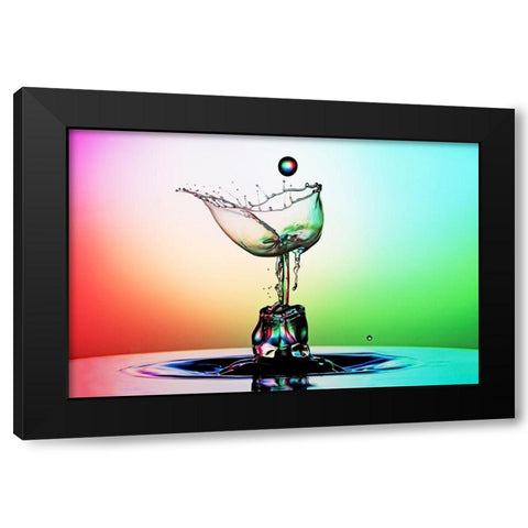 Glass Black Modern Wood Framed Art Print by Sanchez, Manuel