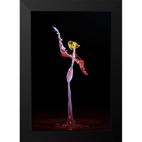 Dancer II Black Modern Wood Framed Art Print by Sanchez, Manuel
