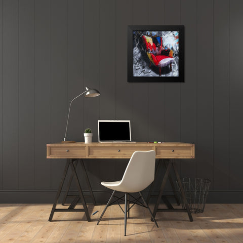 Fauteuil II Black Modern Wood Framed Art Print by Ducret, Patrice