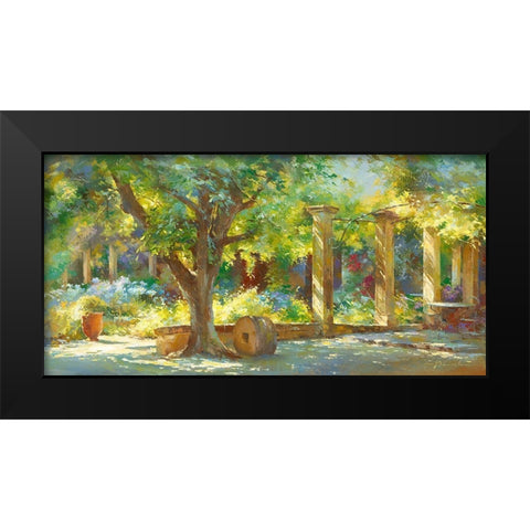 Jardin - Le Prieure Black Modern Wood Framed Art Print by Messely, Johan