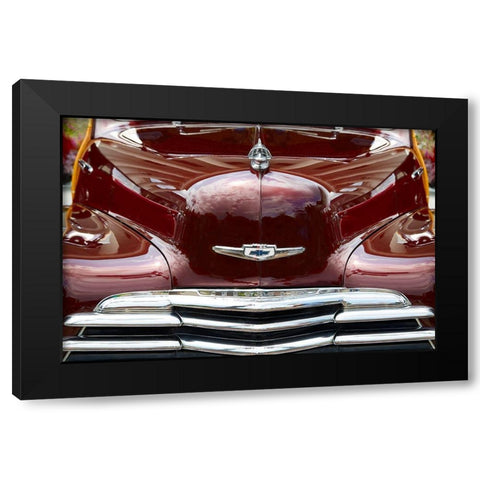 Classic Car V Black Modern Wood Framed Art Print with Double Matting by Hillert, Peter