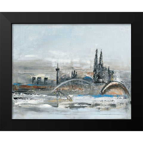 Koln Black Modern Wood Framed Art Print by Arns-Muller, Monika