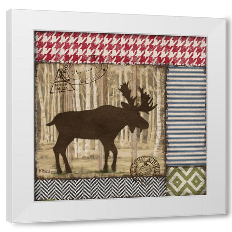 Aspen Lodge IV - Silhouette White Modern Wood Framed Art Print by Brent, Paul