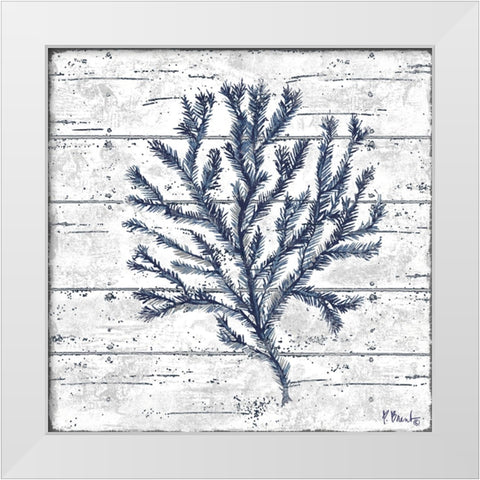 Cape Coral IV - White White Modern Wood Framed Art Print by Brent, Paul