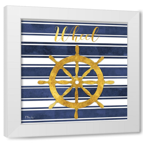 Cape Cod - I - Gold White Modern Wood Framed Art Print by Brent, Paul