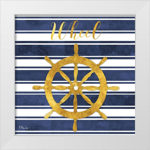 Cape Cod - I - Gold White Modern Wood Framed Art Print by Brent, Paul