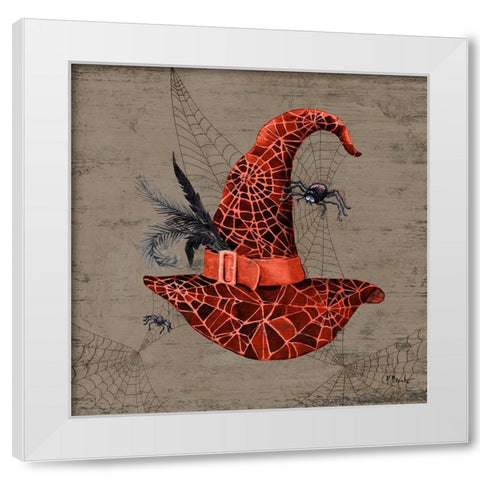 Spooky Hats I White Modern Wood Framed Art Print by Brent, Paul