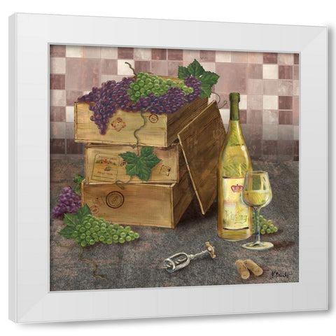 Contempo Winery I White Modern Wood Framed Art Print by Brent, Paul