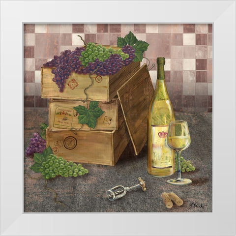 Contempo Winery I White Modern Wood Framed Art Print by Brent, Paul