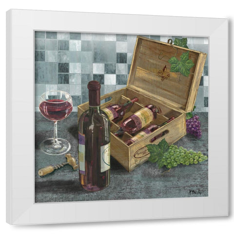Contempo Winery II White Modern Wood Framed Art Print by Brent, Paul