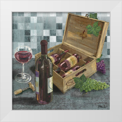 Contempo Winery II White Modern Wood Framed Art Print by Brent, Paul