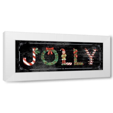 Holiday Greetings II White Modern Wood Framed Art Print by Brent, Paul