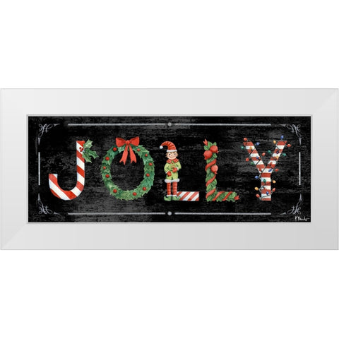 Holiday Greetings II White Modern Wood Framed Art Print by Brent, Paul