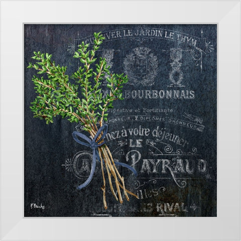 Provincial Herbs I White Modern Wood Framed Art Print by Brent, Paul