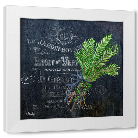 Provincial Herbs IV White Modern Wood Framed Art Print by Brent, Paul