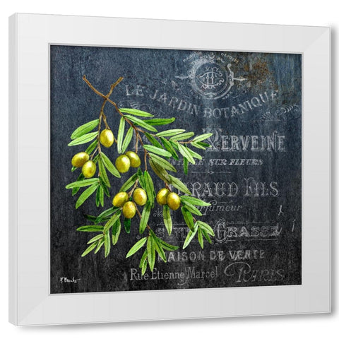 Provincial Herbs V White Modern Wood Framed Art Print by Brent, Paul