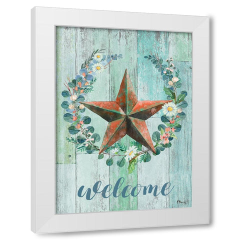 Abloom Barnstar Vertical White Modern Wood Framed Art Print by Brent, Paul