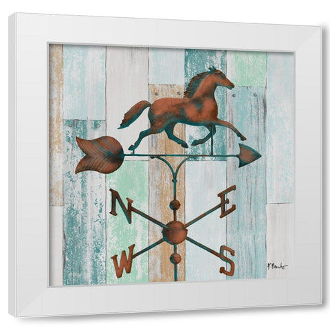 Burnished Vanes I White Modern Wood Framed Art Print by Brent, Paul