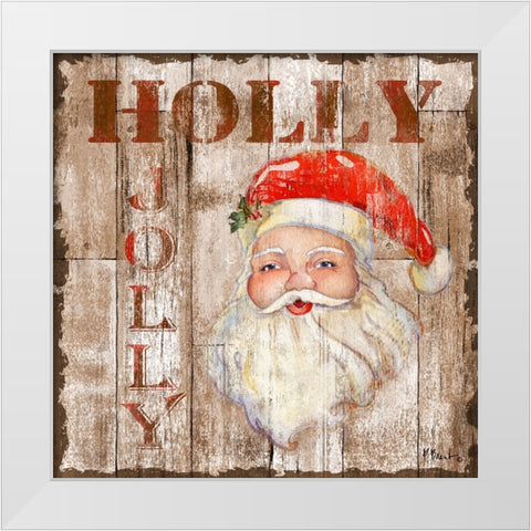 Vintage Christmas I White Modern Wood Framed Art Print by Brent, Paul