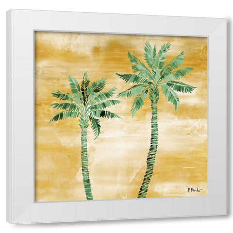 Tahiti Palm II - Monochromatic White Modern Wood Framed Art Print by Brent, Paul