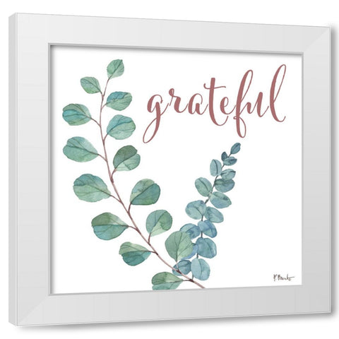Eucalyptus Bloom I - White White Modern Wood Framed Art Print by Brent, Paul