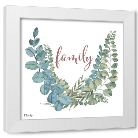 Eucalyptus Bloom IV - White White Modern Wood Framed Art Print by Brent, Paul