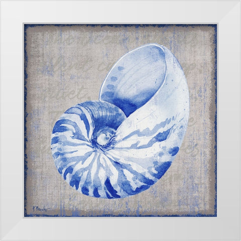 Grenada Shells I - Linen White Modern Wood Framed Art Print by Brent, Paul