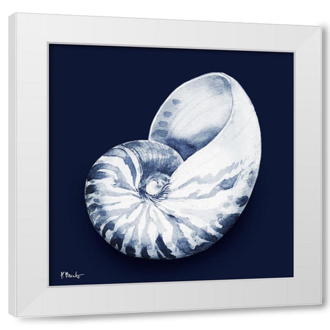 Grenada Shells I - Midnight White Modern Wood Framed Art Print by Brent, Paul