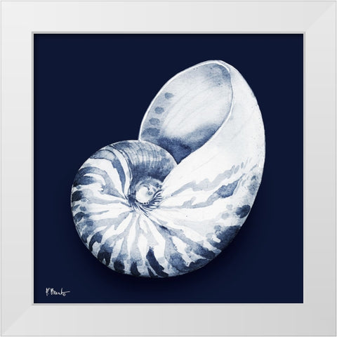 Grenada Shells I - Midnight White Modern Wood Framed Art Print by Brent, Paul