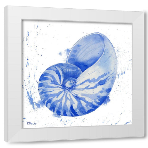 Grenada Shells I White Modern Wood Framed Art Print by Brent, Paul