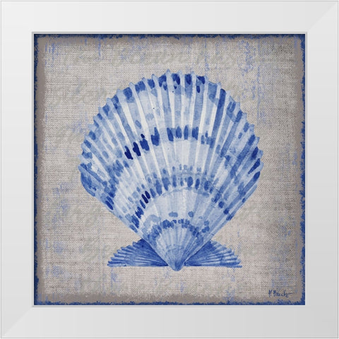 Grenada Shells II - Linen White Modern Wood Framed Art Print by Brent, Paul