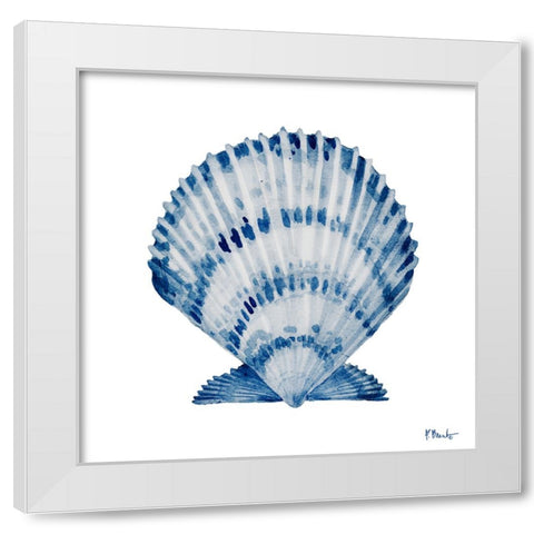 Grenada Shells II - Indigo White Modern Wood Framed Art Print by Brent, Paul