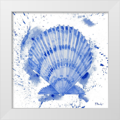 Grenada Shells II White Modern Wood Framed Art Print by Brent, Paul