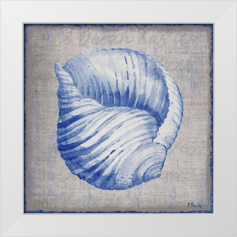 Grenada Shells IV - Linen White Modern Wood Framed Art Print by Brent, Paul