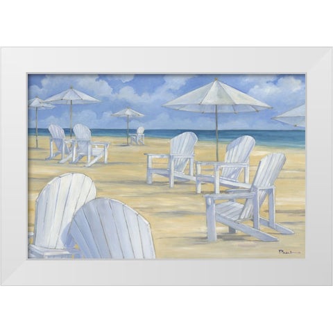Blanco Beach II White Modern Wood Framed Art Print by Brent, Paul