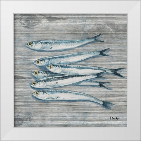 Sardinia White Modern Wood Framed Art Print by Brent, Paul